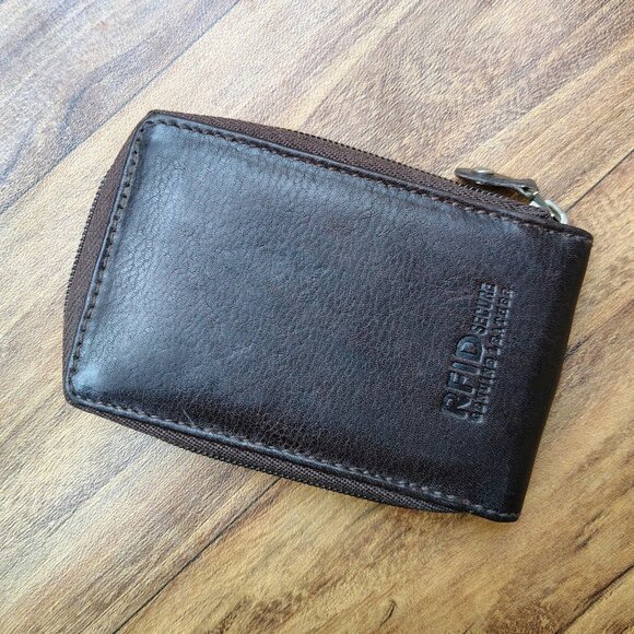 Genuine Leather Palm Wallet for Women with RFID Blocking - Picture 7 of 15